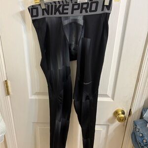 Nike Pro DriFit Men's Black and Gray Compression tights